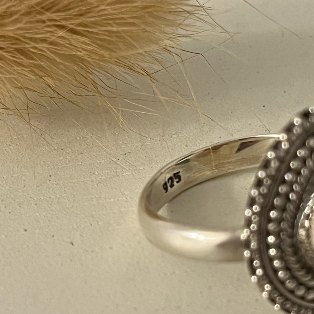 New 925 Solid Sterling Silver Pink Opal Gemstone … - image 5